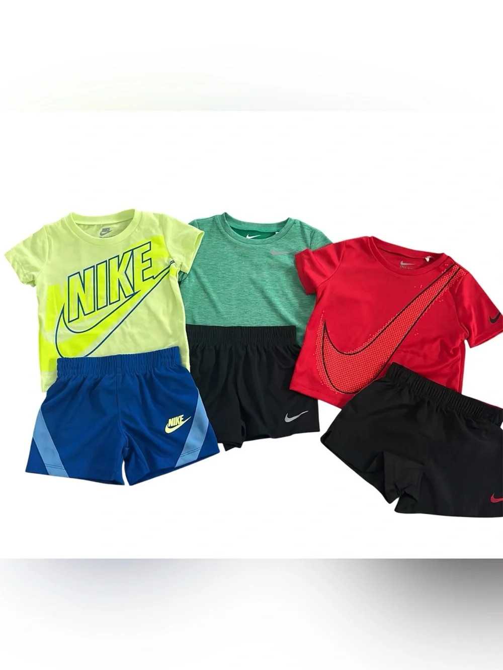 Nike Boys 12 Months 2-Piece Outfit Sets Lot of 3 NWT Shorts & Tees Athletic